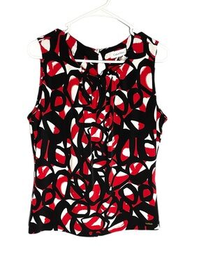 Calvin Klein Sleeveless Stretch Blouse Women’s Size Large
